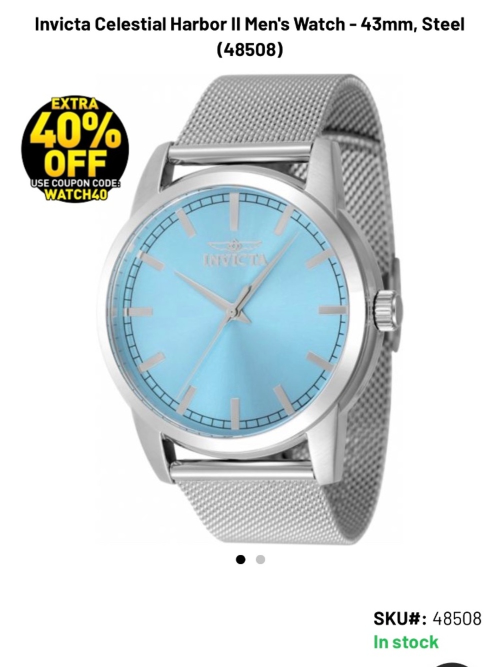 Invicta Celestial Harbor II Men's Watch
